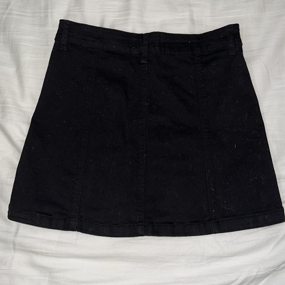 Denim A Line Skirt - Picture 4 of 4